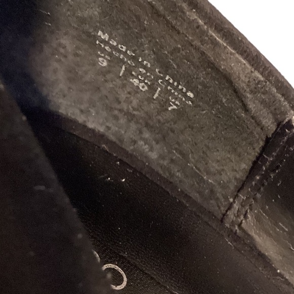 Aldo Tarolli Women’s Black Suede Blue Heel Open Toe High‎ Heel Shoes s 9M - Picture 7 of 8